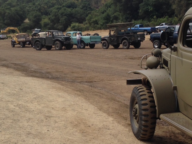 This WC was pretty cool, it was a telephone truck and Dave did a really nice job on it. You can see our M37 and another with a 6.2 Diesel nearby.