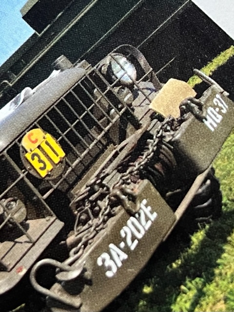 Here's the photo I found in the MVPA magazine. I'm thinking the support was to keep the bumper from folding up when using the &quot;paper clips&quot;.